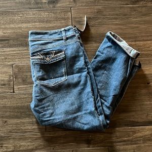 New White House black market crop jeans size 10